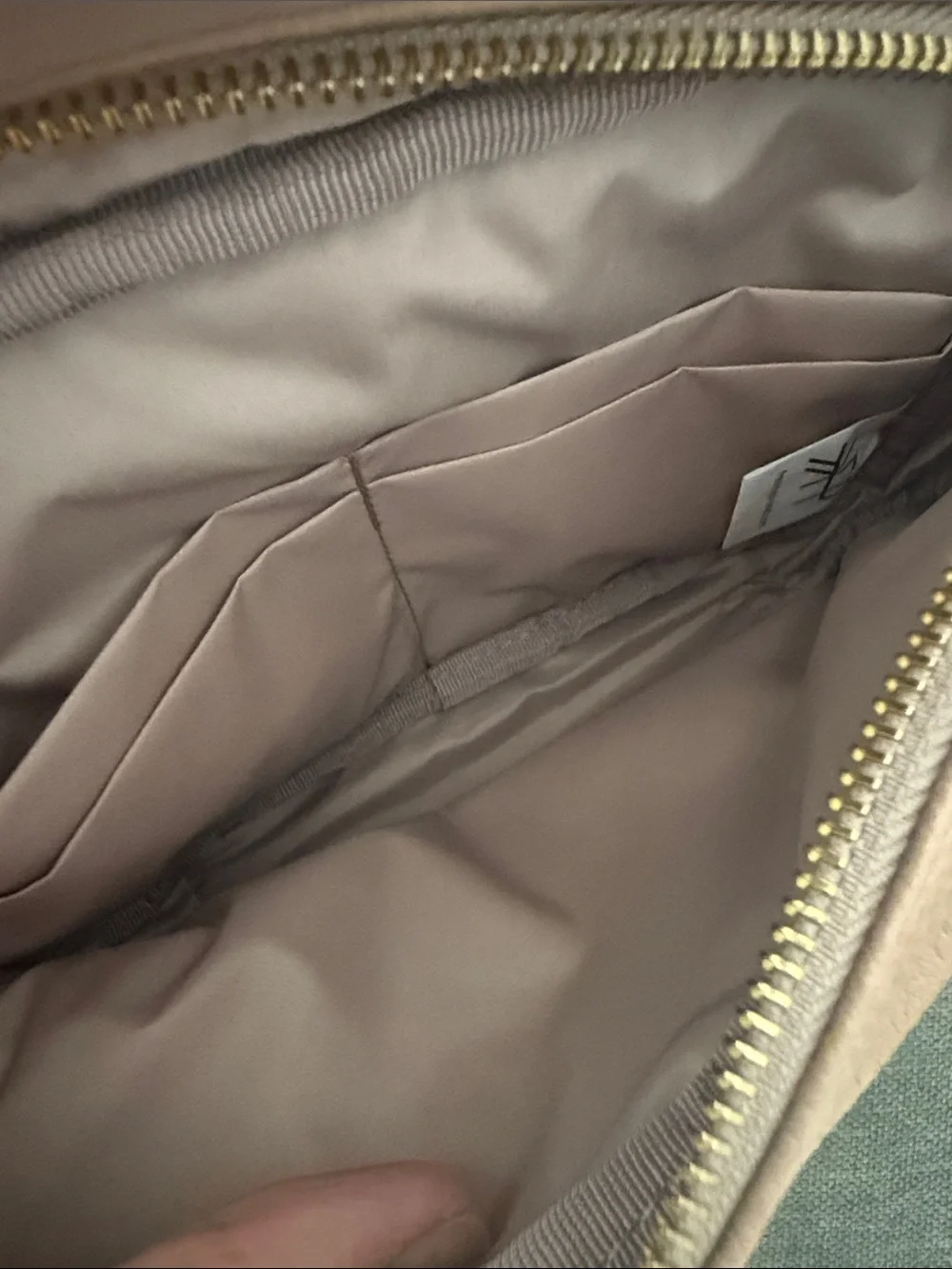 Freshly Picked Pebbled Leather Crossbody Belt Bag in Taupe